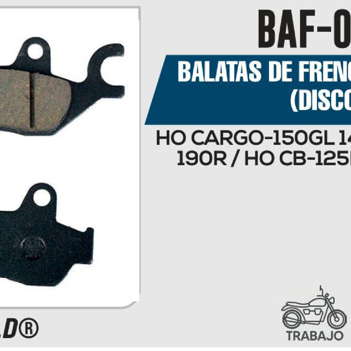 BALATAS DE FRENO DELANTERO (DISCO)