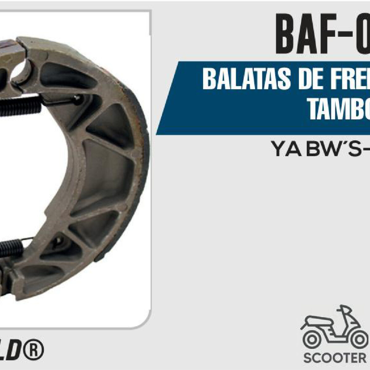 BALATAS DE FRENO TRASERO TAMBOR