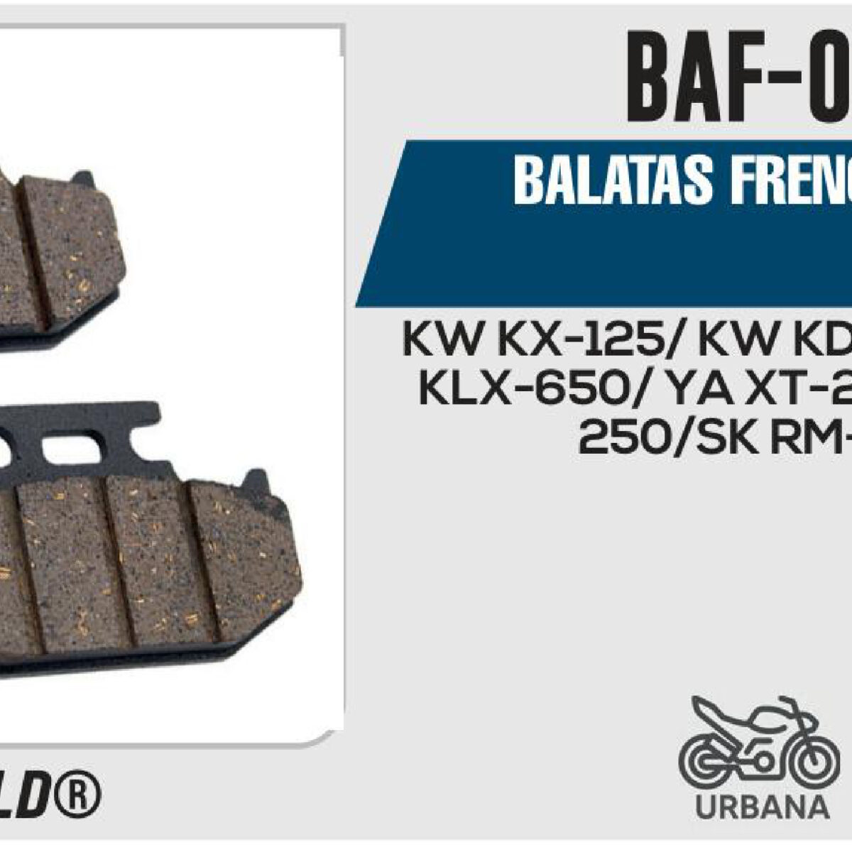 BALATAS FRENO (DISCO) (ALESSIA GOLD )
