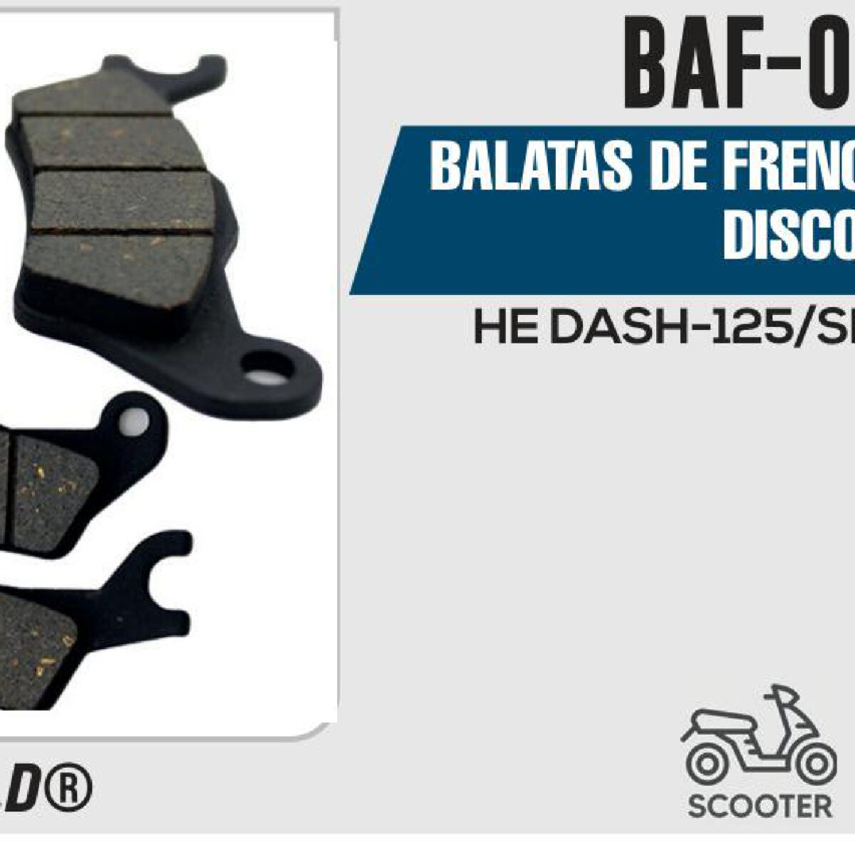 BALATAS DE FRENO DELANTERO DISCO