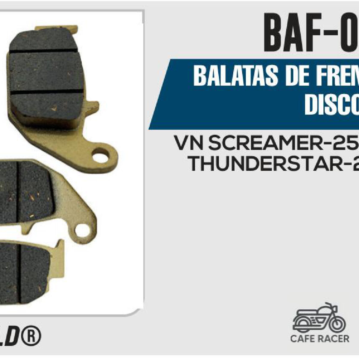 BALATAS DE FRENO TRASERO DISCO