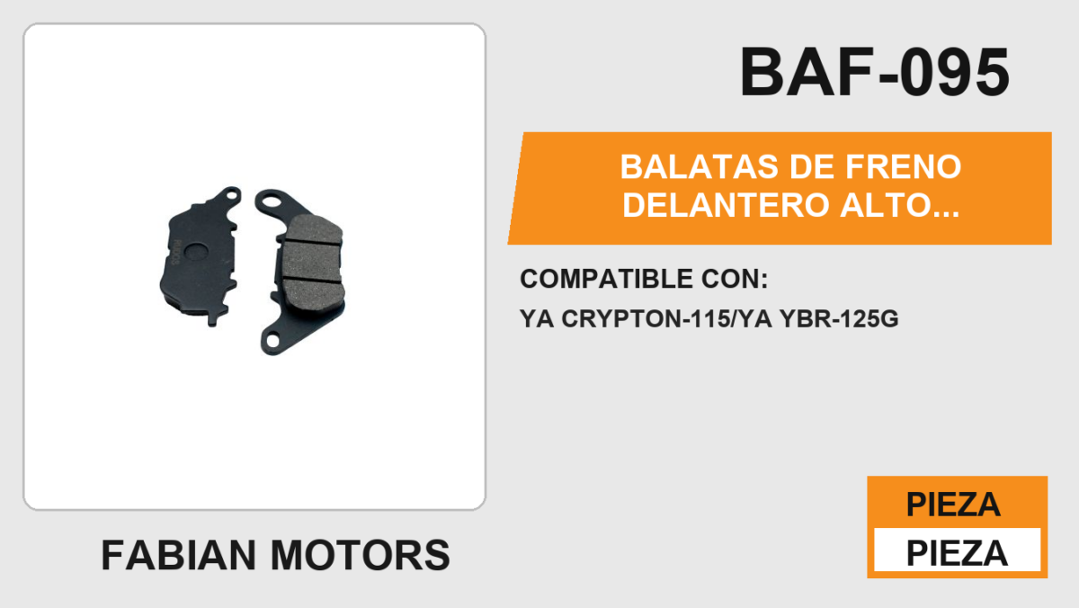 BALATAS DE FRENO DELANTERO ALTO DESEMPEÑO Y DURABILIDAD COMPUESTA DE CERAMICA