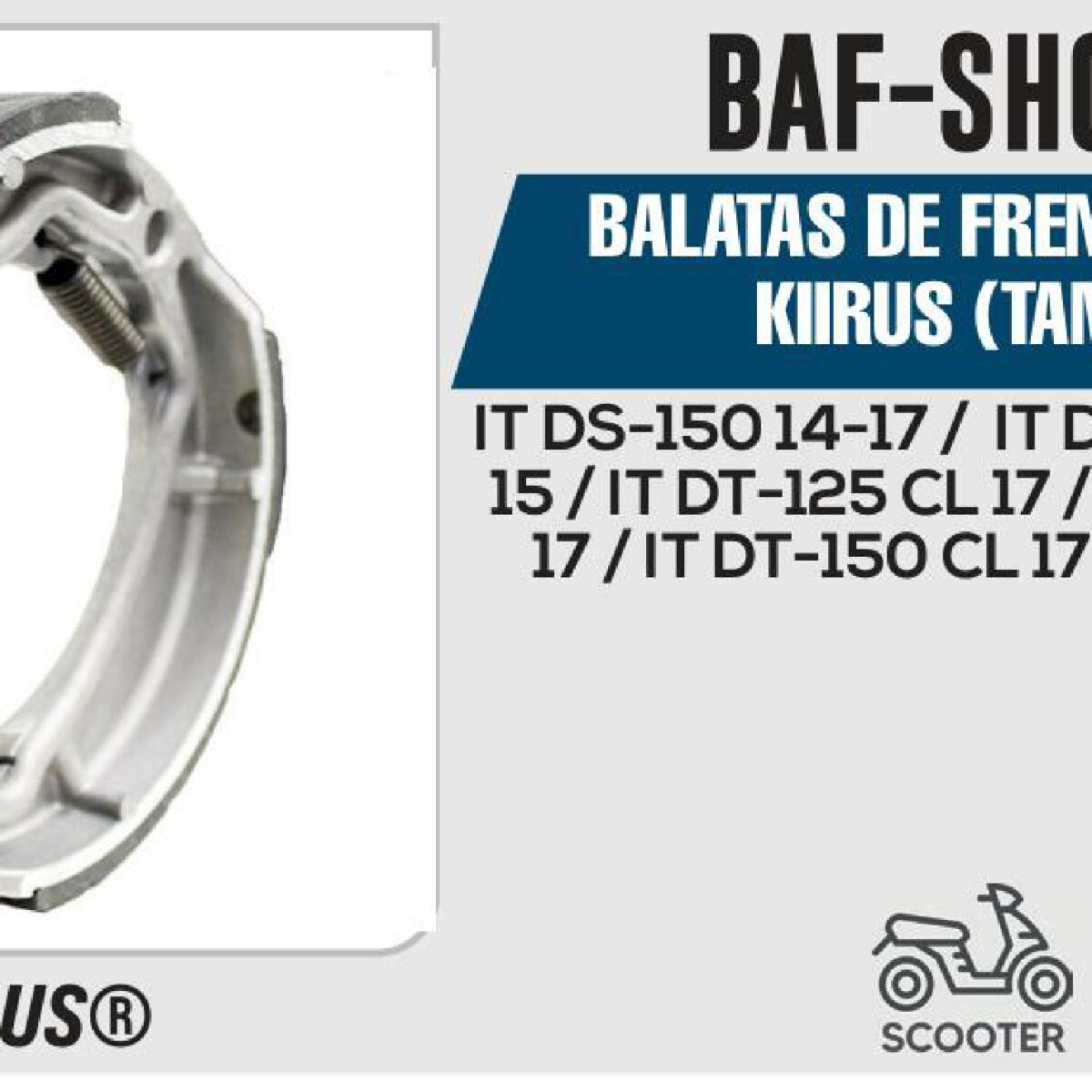 BALATAS DE FRENO TRASERO (TAMBOR)
