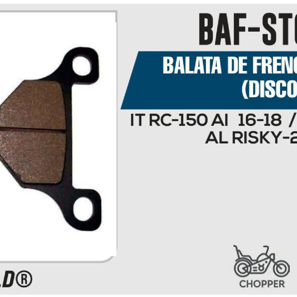 BALATAS FRENO DELANTERO DISCO