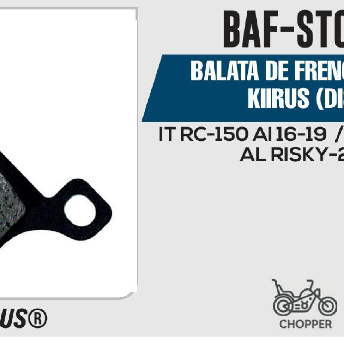 BALATA DE FRENO TRASERO (DISCO)