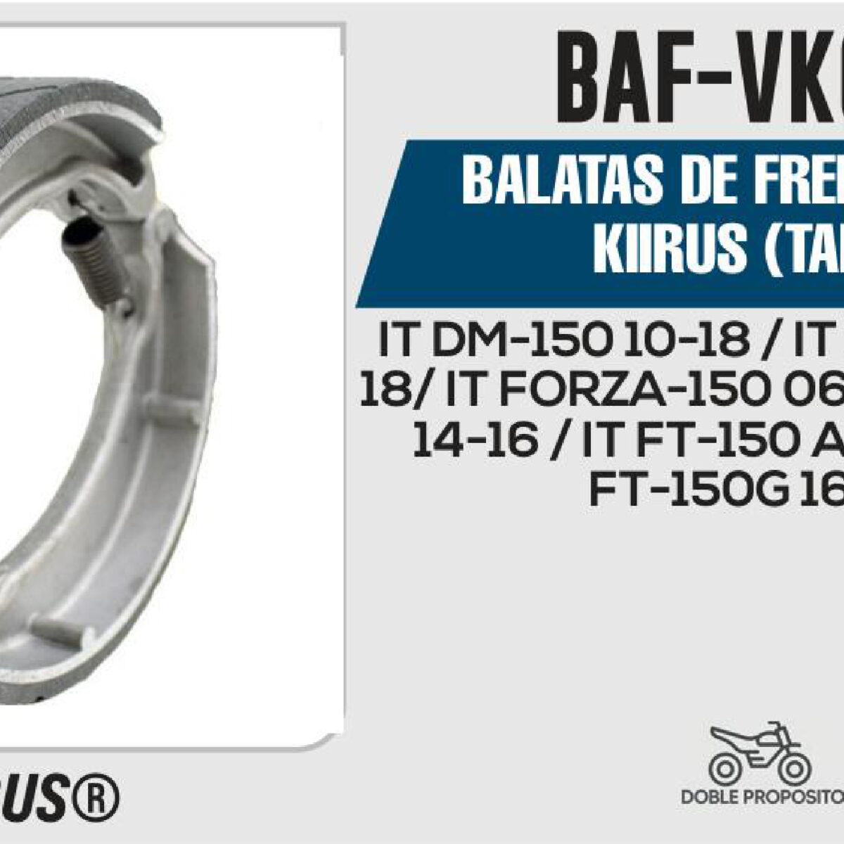 BALATAS DE FRENO TRASERO (TAMBOR)