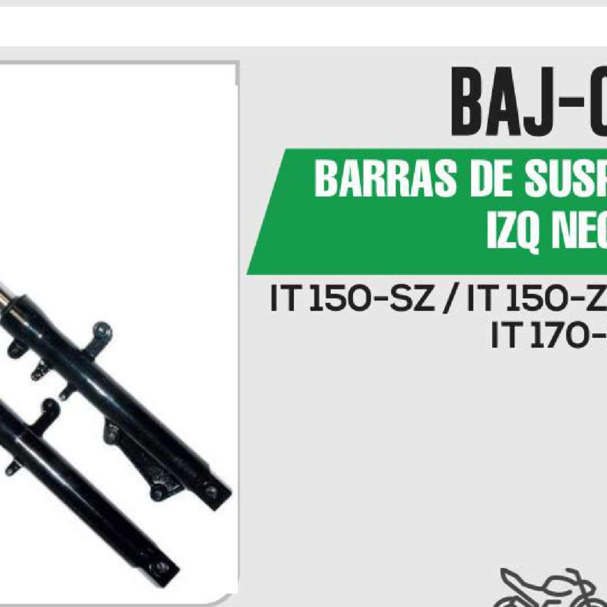 BARRAS DE SUSPENSIÓN DER / IZQ NEGRO