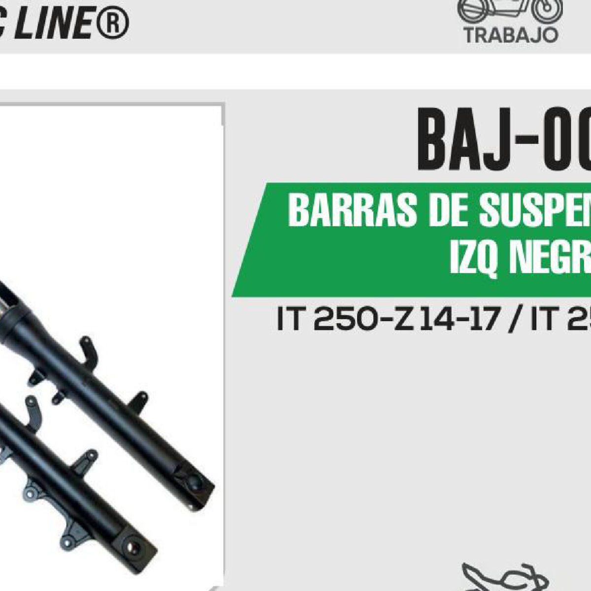BARRAS DE SUSPENSIÓN DER / IZQ NEGRO