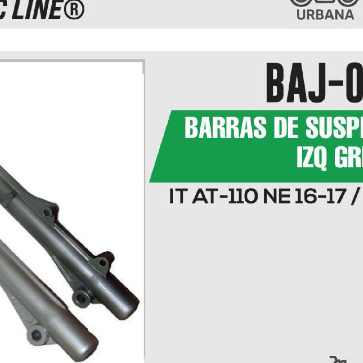 BARRAS DE SUSPENSION DER / IZQ GRIS
