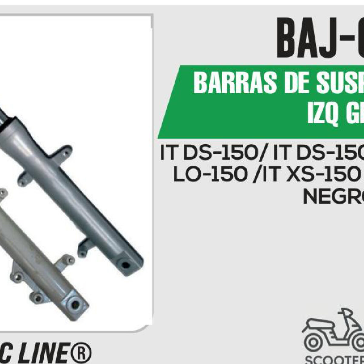 BARRAS DE SUSPENSION DER / IZQ GRIS