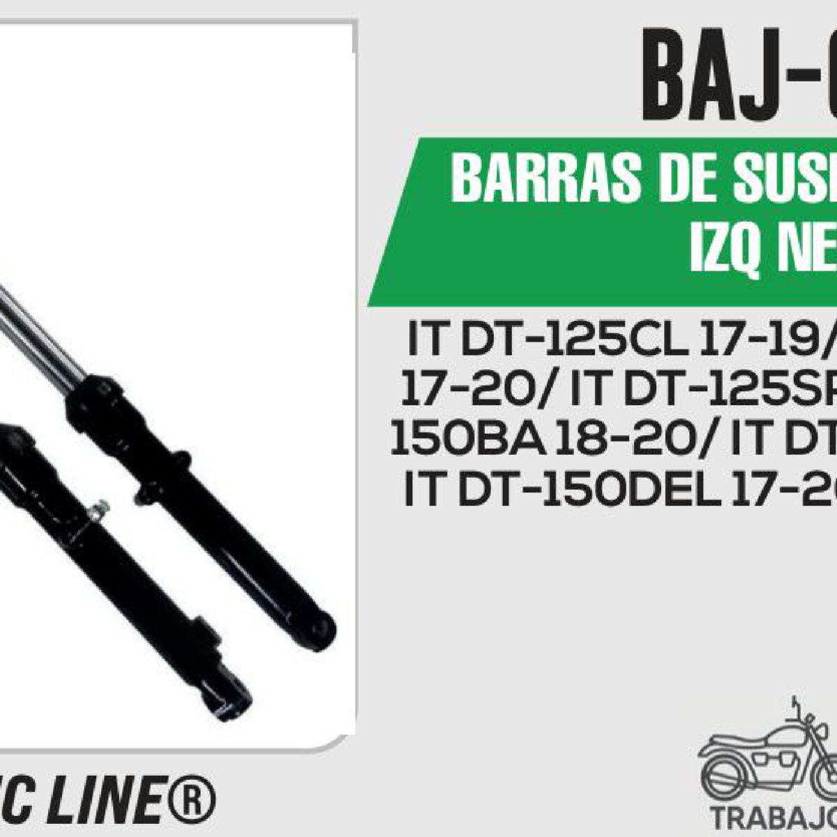BARRAS DE SUSPENSIÓN DER / IZQ NEGRO