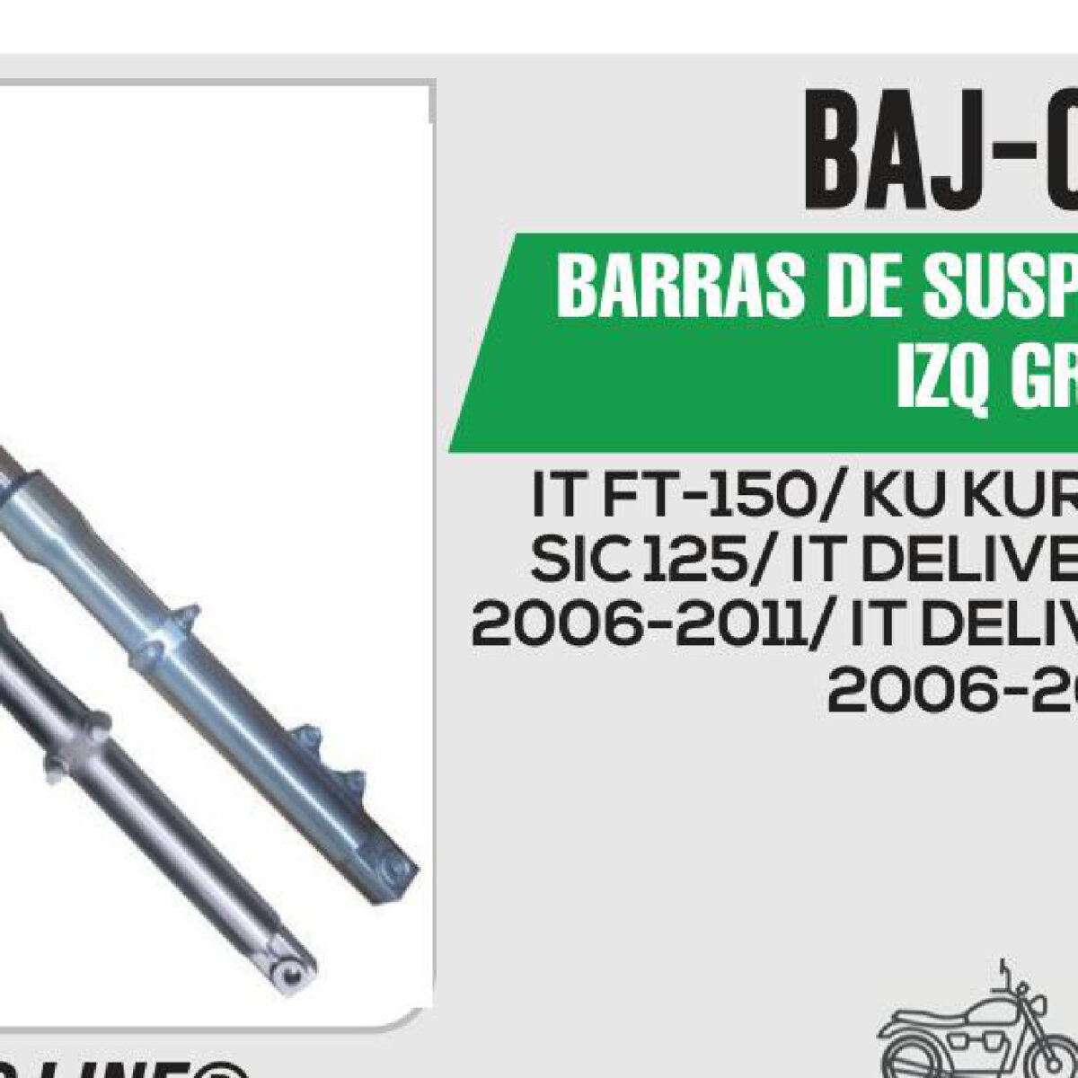 BARRAS DE SUSPENSION DER / IZQ GRIS
