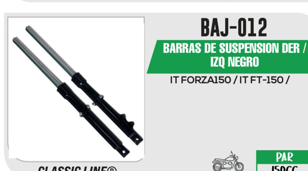 BARRAS DE SUSPENSIÓN DER / IZQ NEGRO