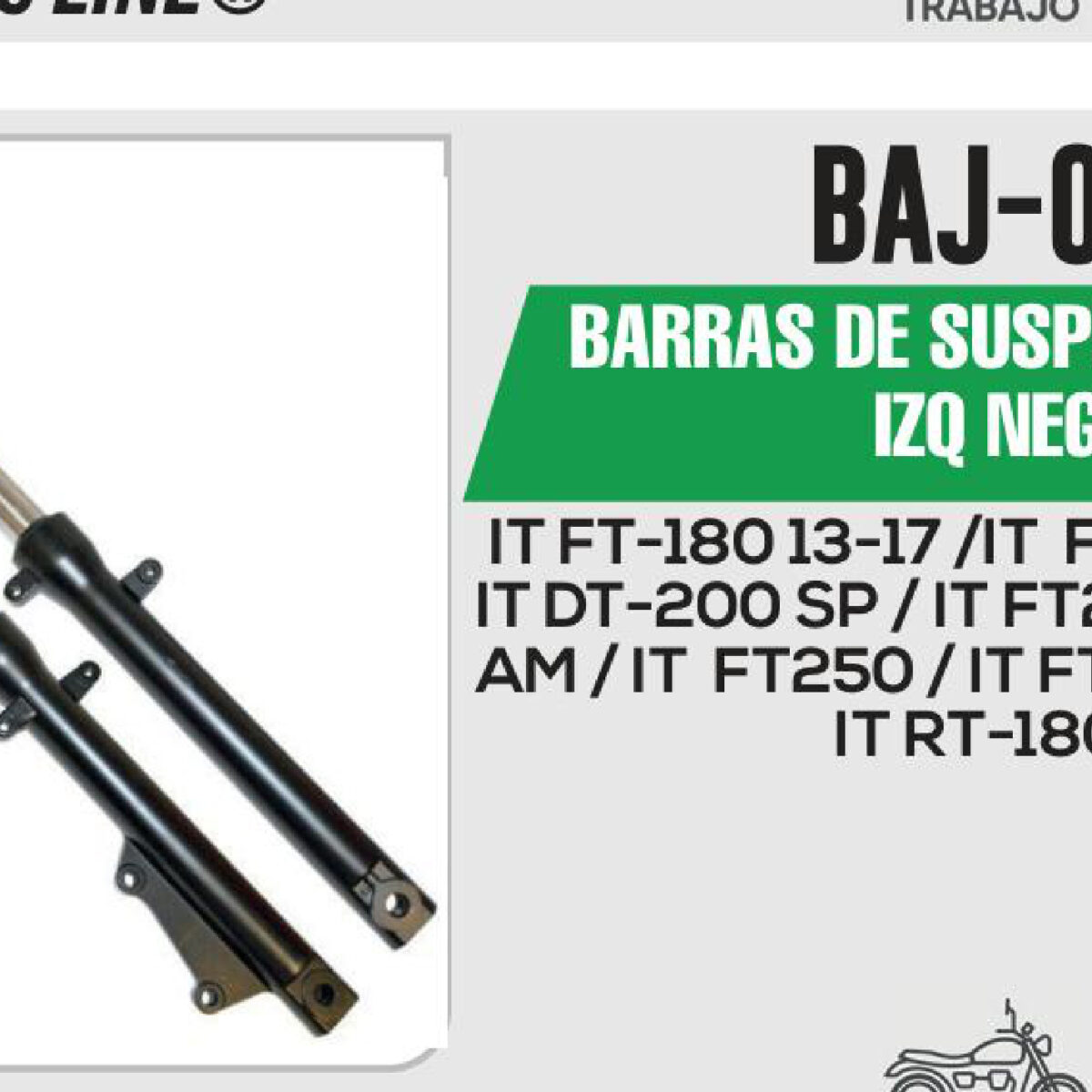 BARRAS DE SUSPENSIÓN DER / IZQ NEGRO