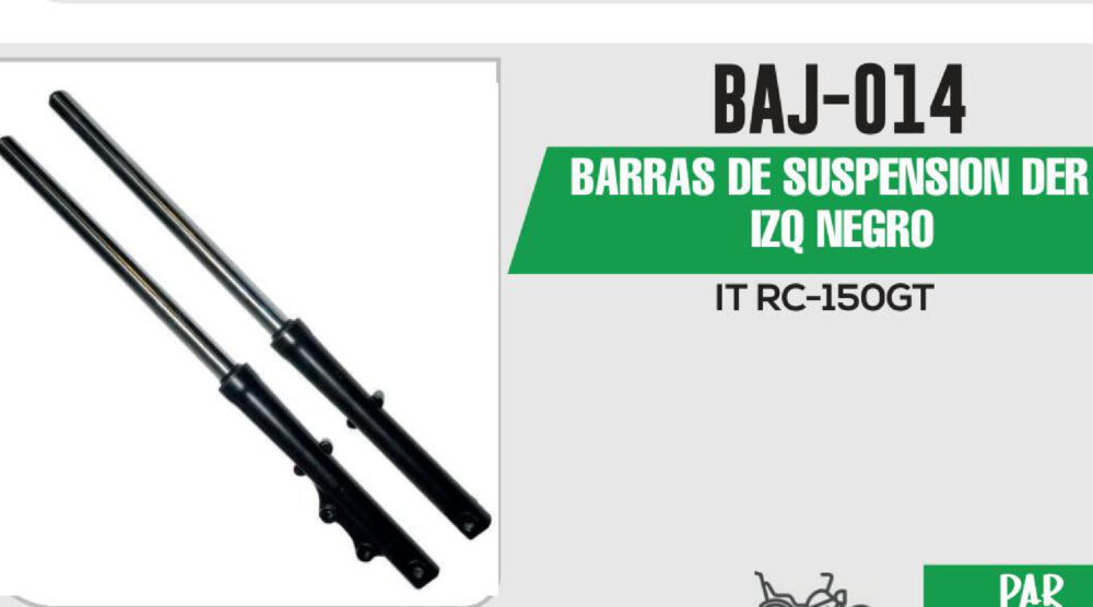 BARRAS DE SUSPENSIÓN DER / IZQ NEGRO