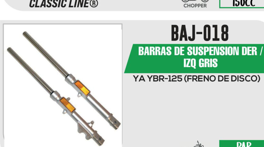 BARRAS DE SUSPENSION DER / IZQ GRIS