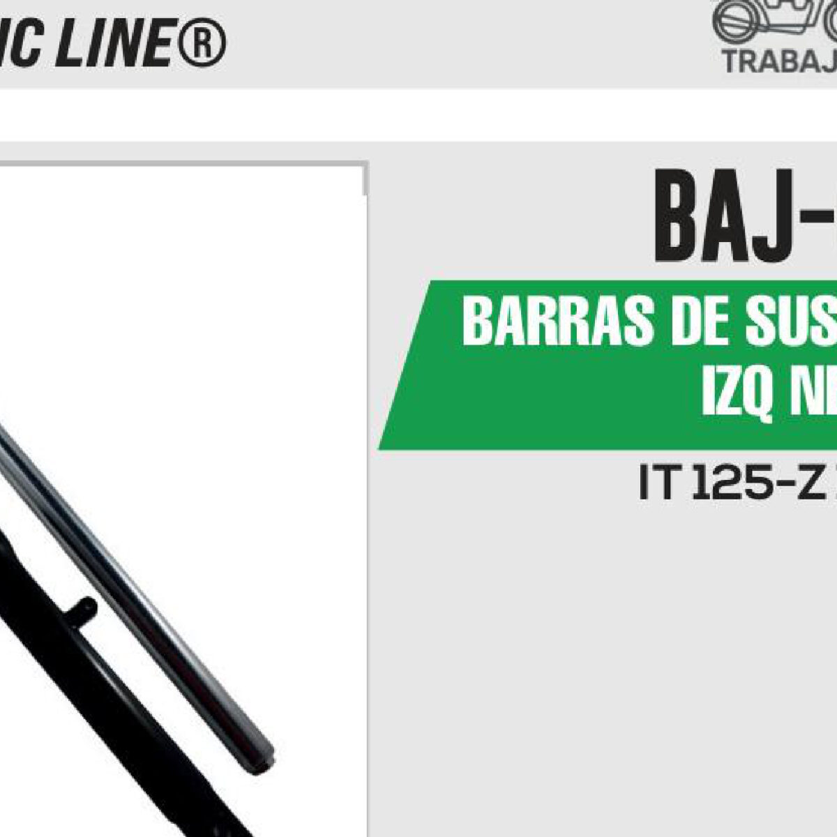 BARRAS DE SUSPENSIÓN DER / IZQ NEGRO