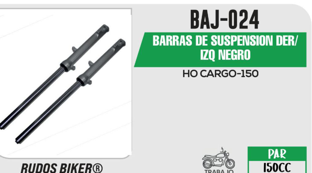 BARRAS DE SUSPENSIÓN DER / IZQ NEGRO