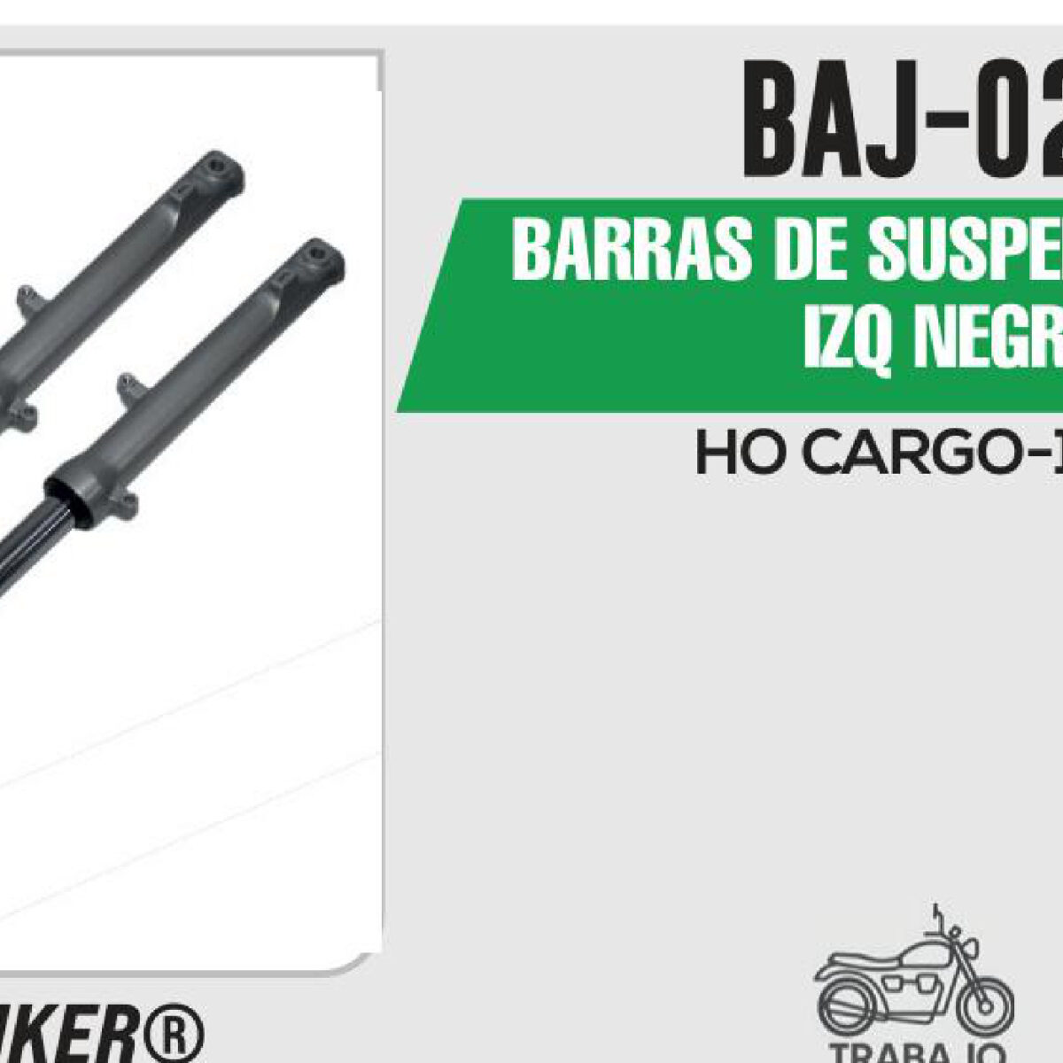 BARRAS DE SUSPENSIÓN DER / IZQ NEGRO