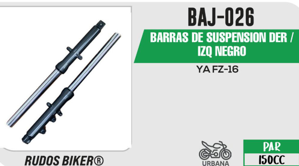 BARRAS DE SUSPENSIÓN DER / IZQ NEGRO