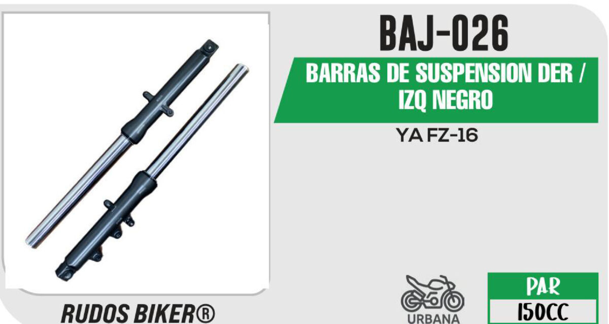 BARRAS DE SUSPENSIÓN DER / IZQ NEGRO