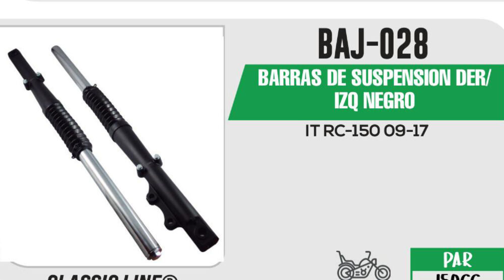 BARRAS DE SUSPENSIÓN DER / IZQ NEGRO