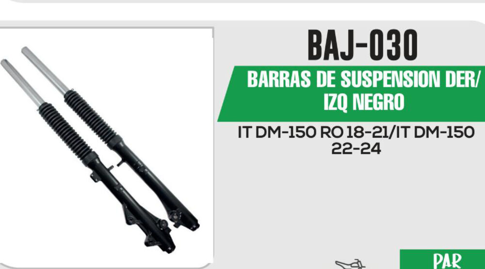 BARRAS DE SUSPENSIÓN DER / IZQ NEGRO