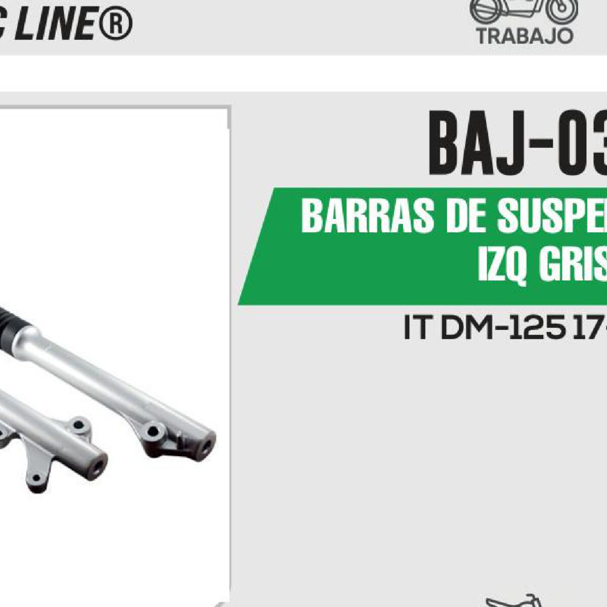 BARRAS DE SUSPENSION DER / IZQ GRIS