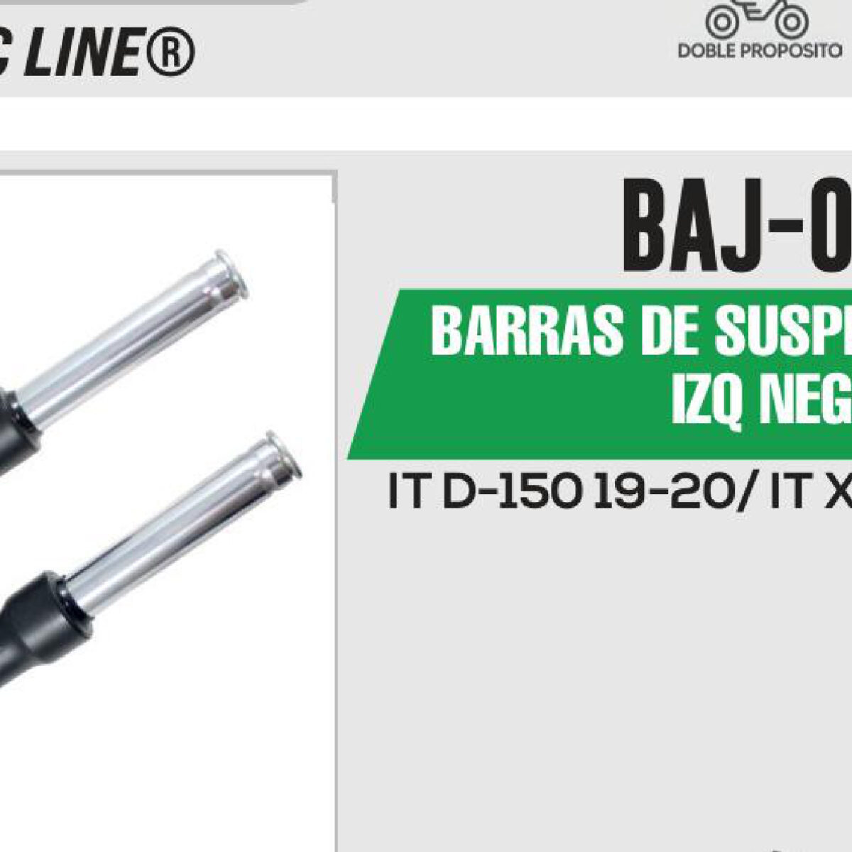 BARRAS DE SUSPENSIÓN DER / IZQ NEGRO