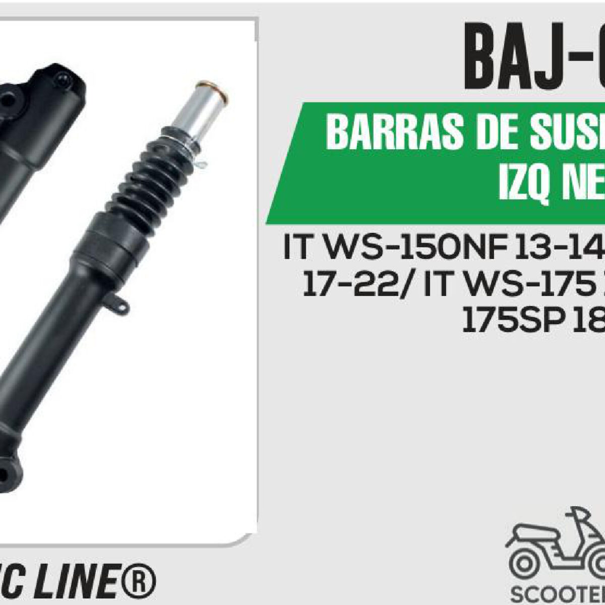 BARRAS DE SUSPENSIÓN DER / IZQ NEGRO