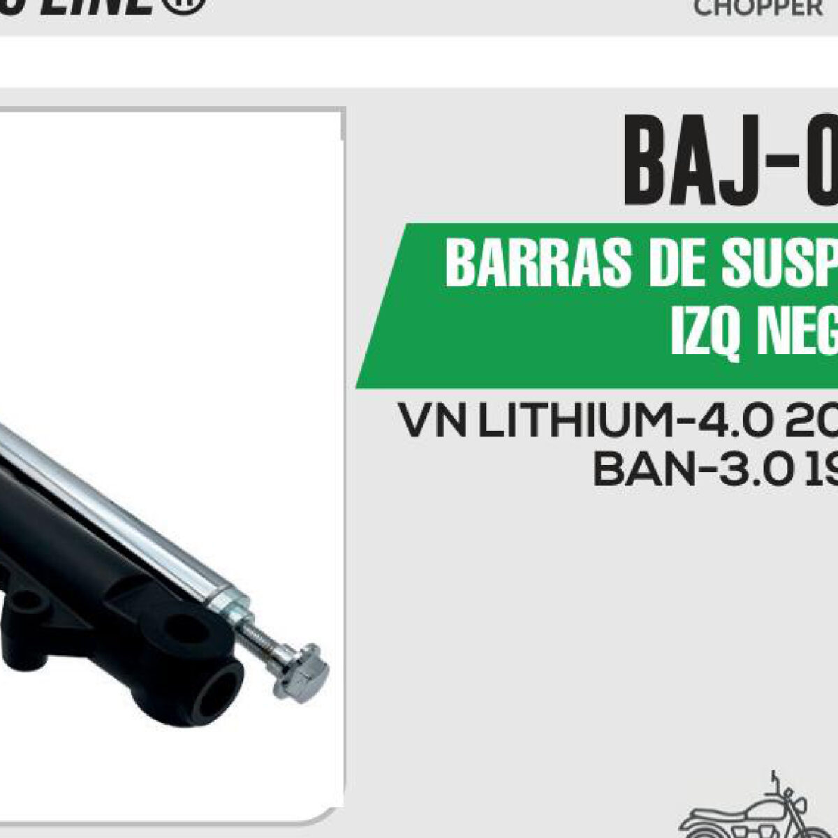 BARRAS DE SUSPENSIÓN DER / IZQ NEGRO