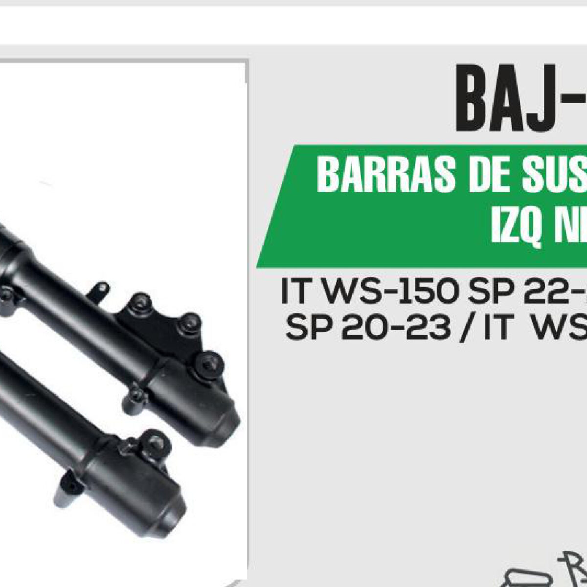 BARRAS DE SUSPENSIÓN DER / IZQ NEGRO