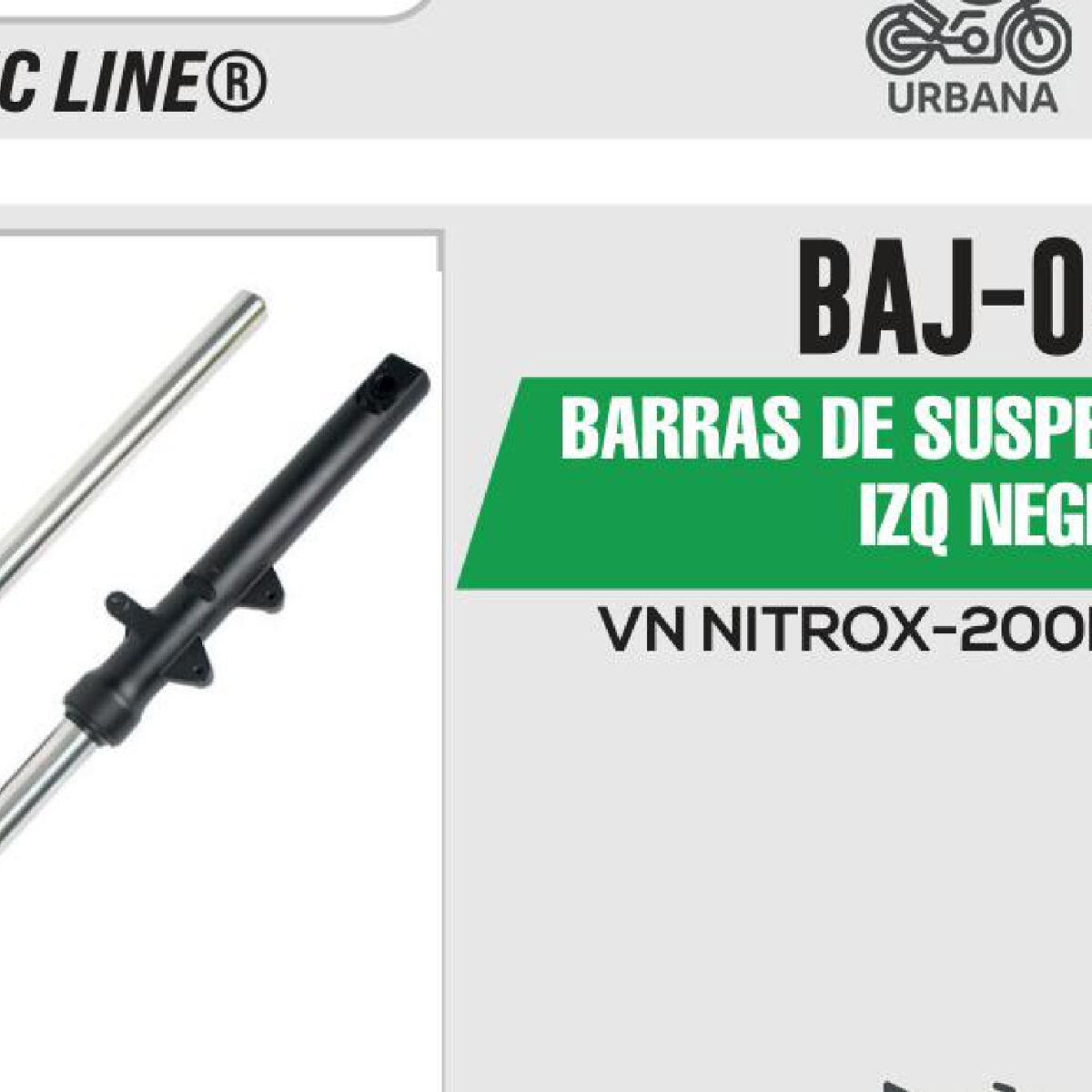 BARRAS DE SUSPENSION DER / IZQ NEGRO