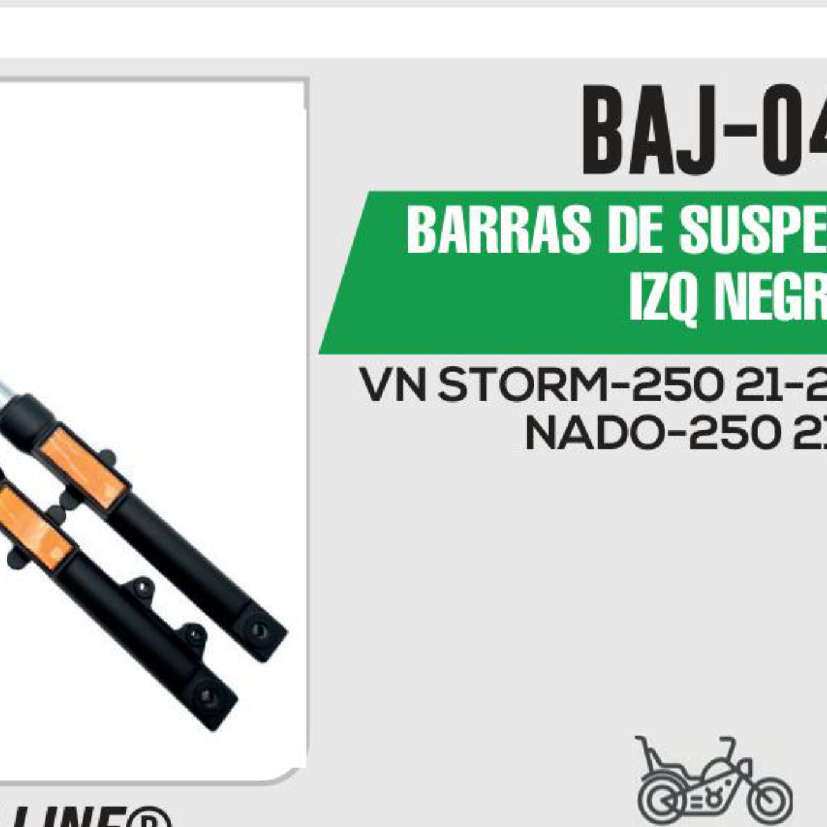 BARRAS DE SUSPENSION DER / IZQ NEGRO