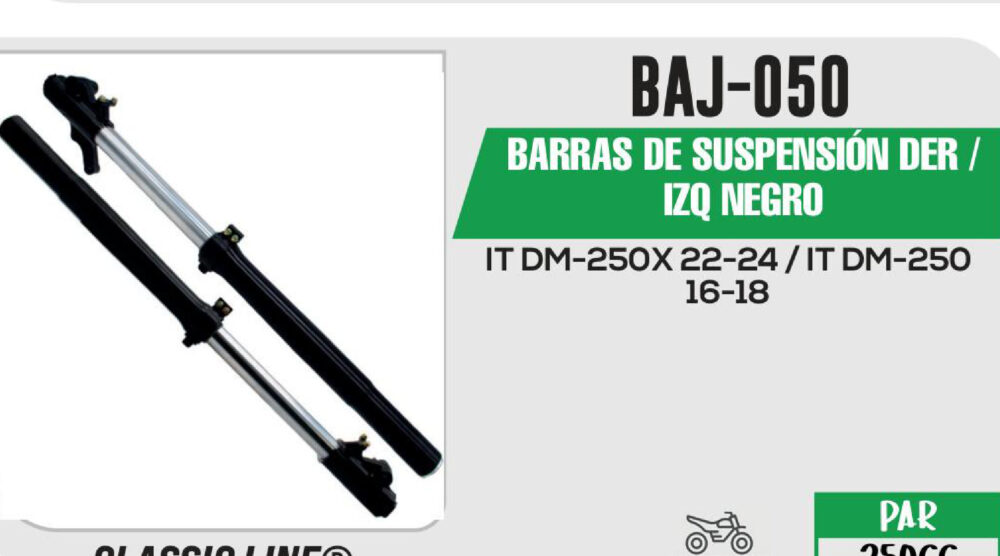BARRAS DE SUSPENSIÓN DER / IZQ NEGRO