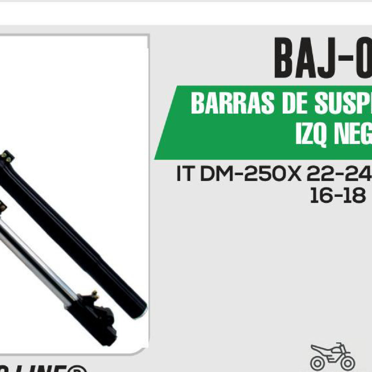 BARRAS DE SUSPENSIÓN DER / IZQ NEGRO