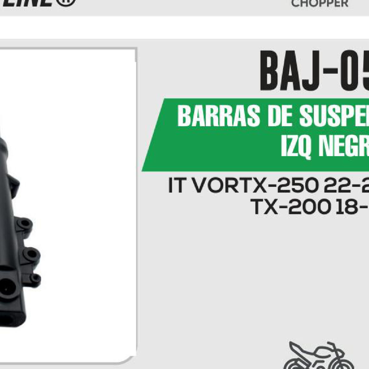 BARRAS DE SUSPENSIÓN DER / IZQ NEGRO
