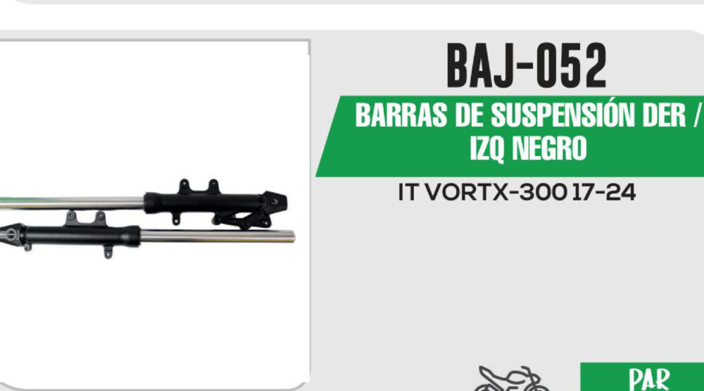 BARRAS DE SUSPENSIÓN DER / IZQ NEGRO
