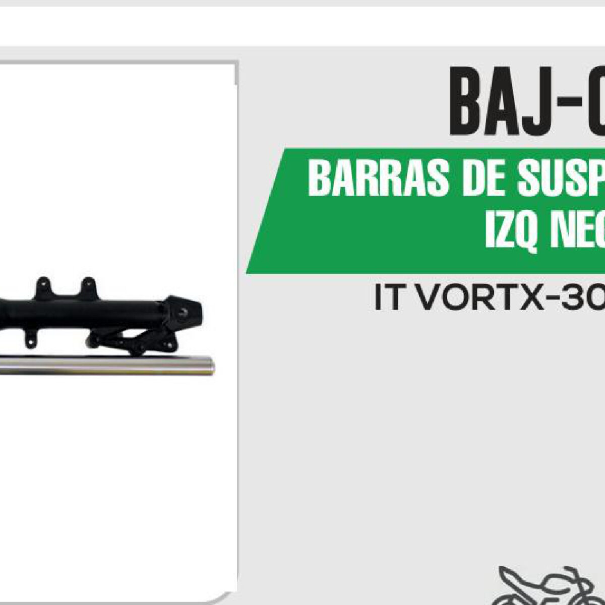BARRAS DE SUSPENSIÓN DER / IZQ NEGRO
