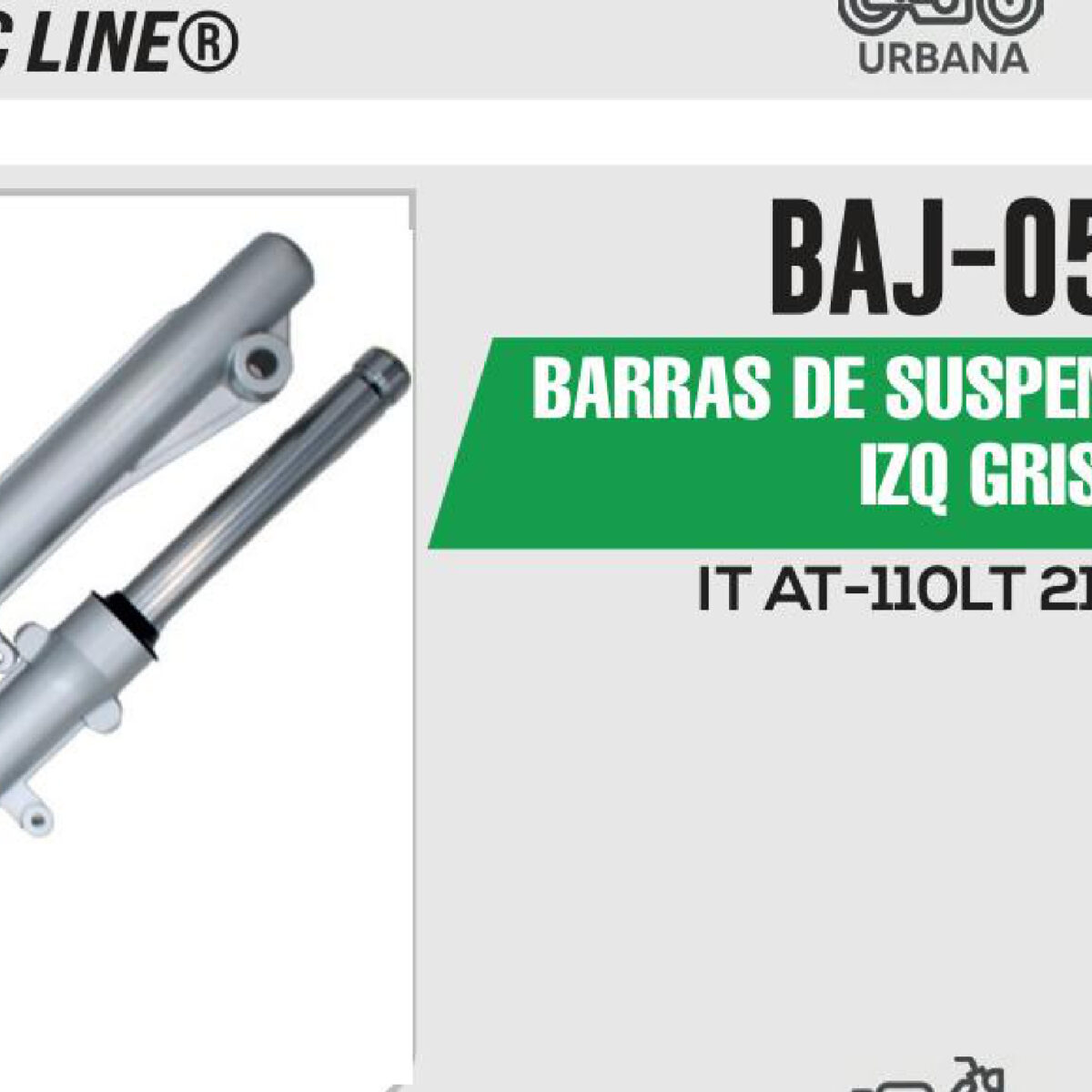 BARRAS DE SUSPENSIÓN DER / IZQ NEGRO GRIS
