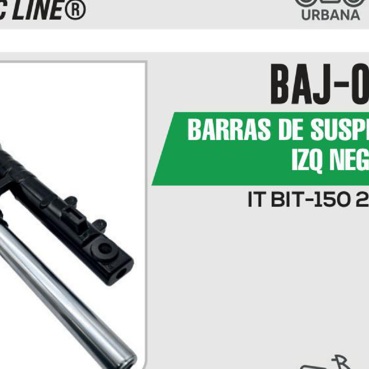 BARRAS DE SUSPENSIÓN DER/IZQ NEGRO