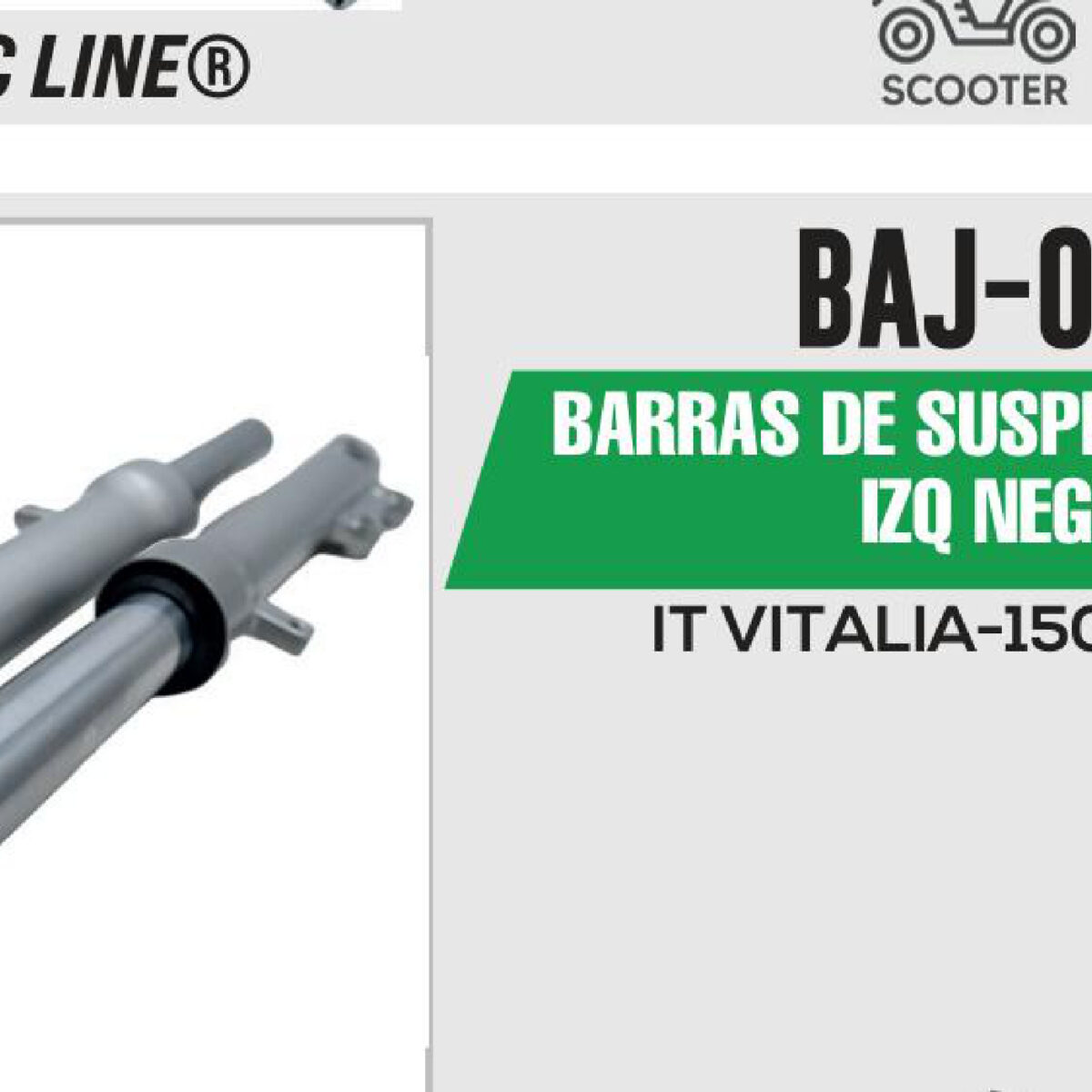 BARRAS DE SUSPENSIÓN DER / IZQ NEGRO