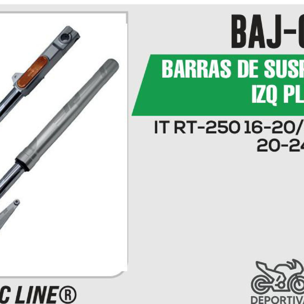 BARRAS DE SUSPENSIÓN DER / IZQ PLATA