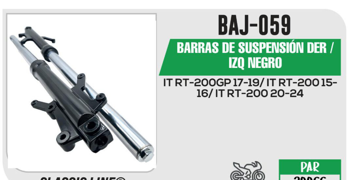 BARRAS DE SUSPENSIÓN DER / IZQ