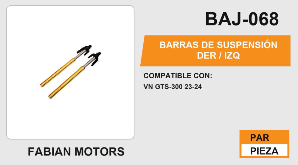 BARRAS DE SUSPENSIÓN DER / IZQ