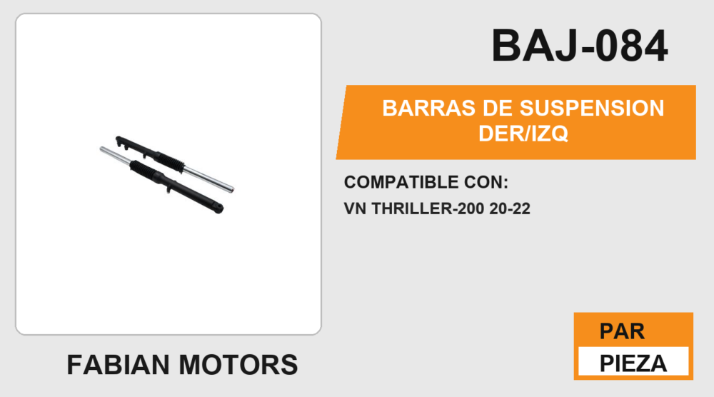 BARRAS DE SUSPENSION DER/IZQ