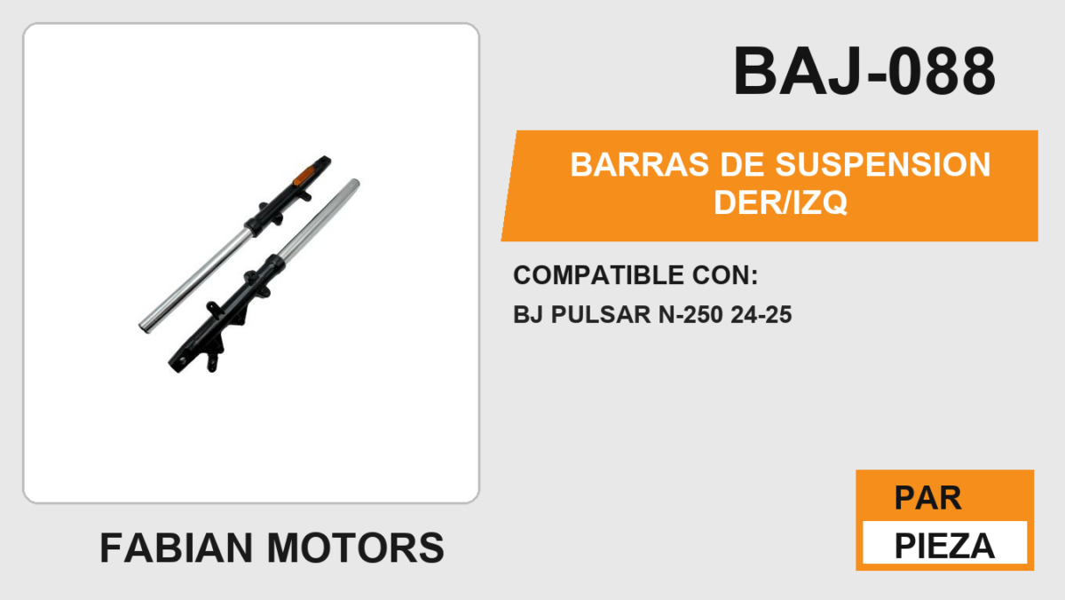 BARRAS DE SUSPENSION DER/IZQ