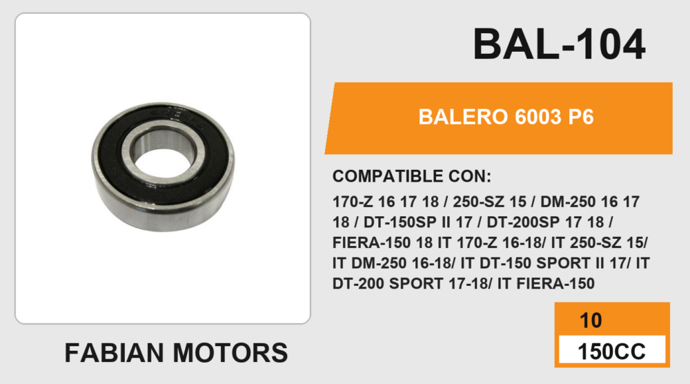 BALERO 6003 P6