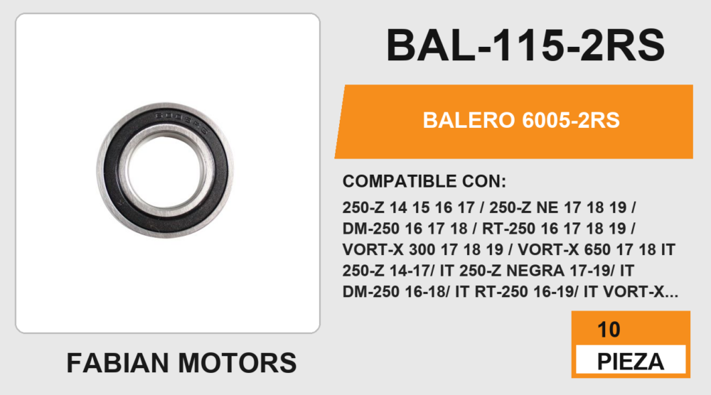 BALERO 6005-2RS