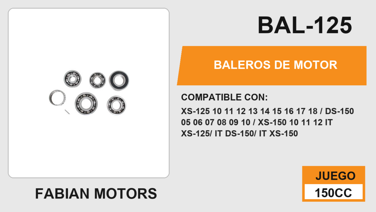 BALEROS DE MOTOR